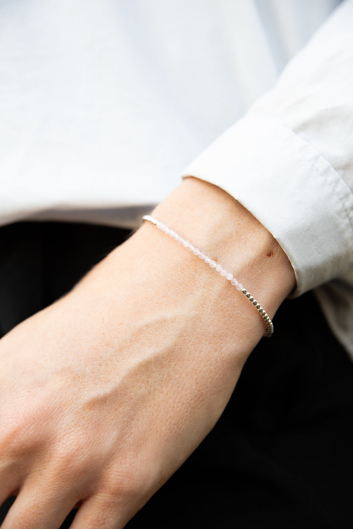 moonstone beaded bracelet