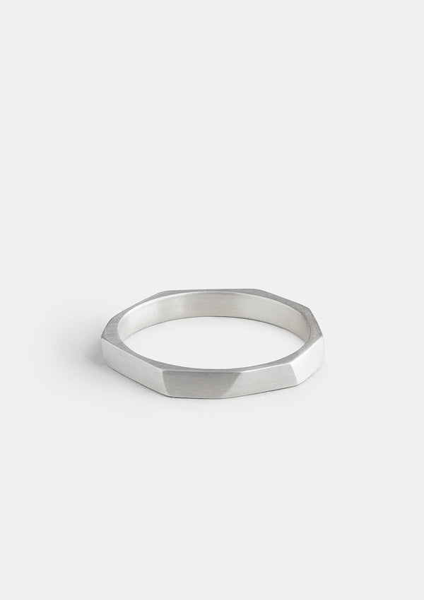 Edge ring in silver