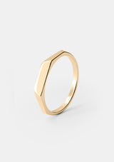 Facetta ring in gold