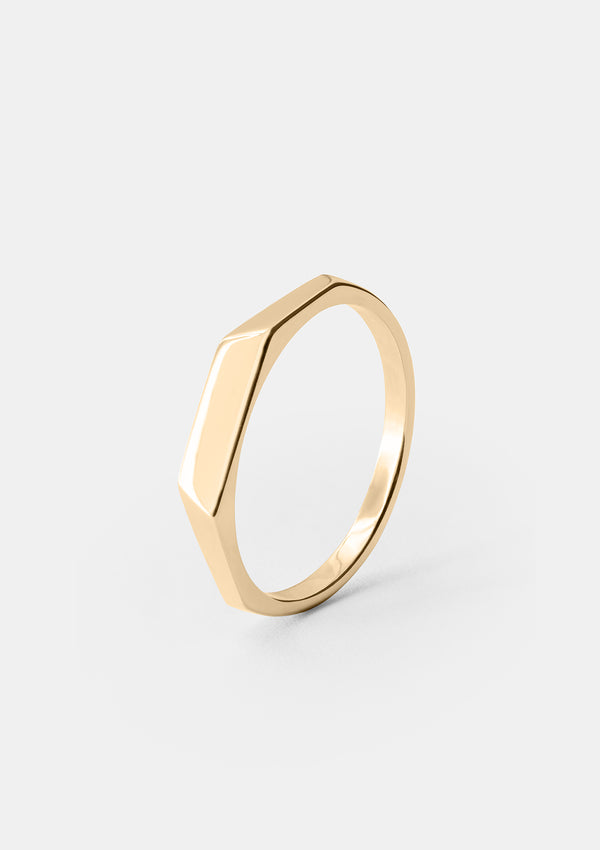 Facetta ring in gold