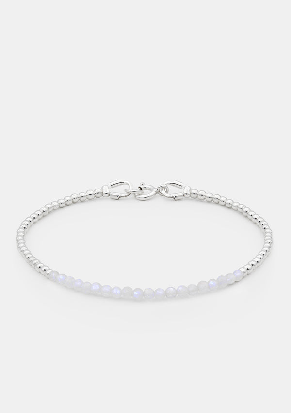 moonstone beaded bracelet