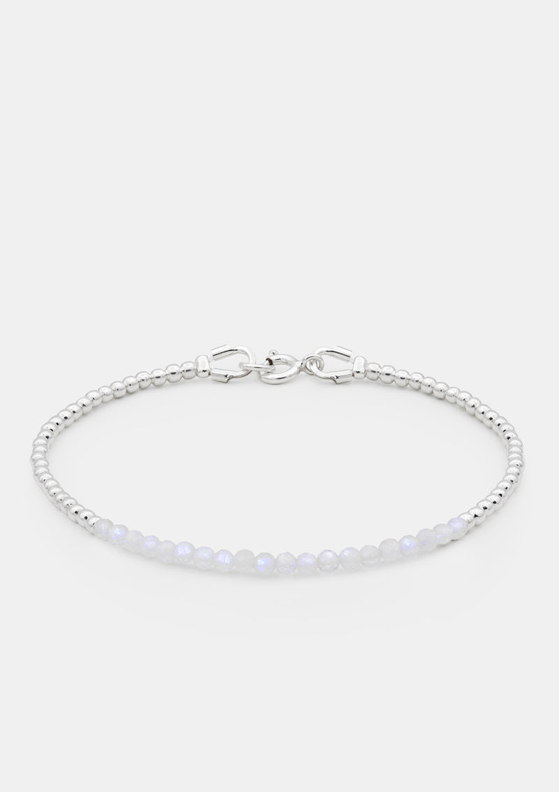 moonstone beaded bracelet