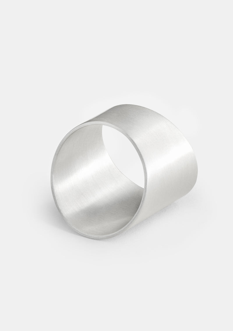 Wide matte ring