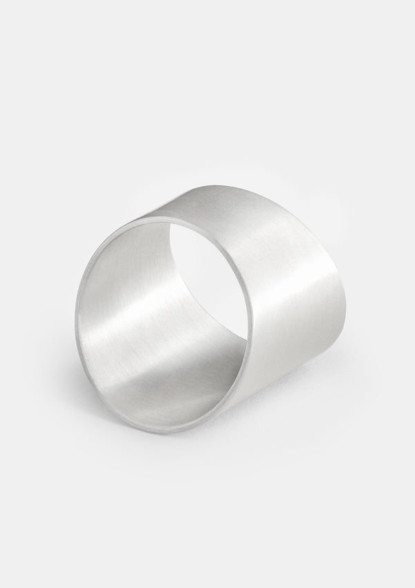 Wide matte ring