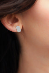 Small oval earrings